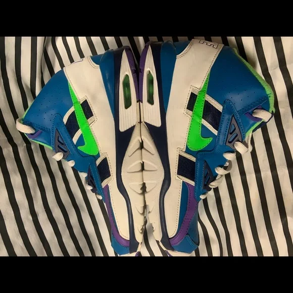 •Nike Air Trainer SC GS Imperial Blue Scream Green Shoes (2019)• - Picture 10 of 10